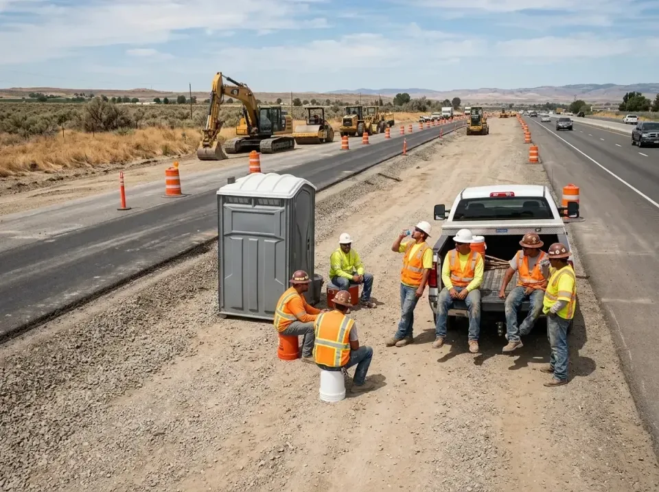 highway-road-construction-crew-007 — frequently asked questions, Porta Potty and Restroom Rentals in Humboldt Hill, CA